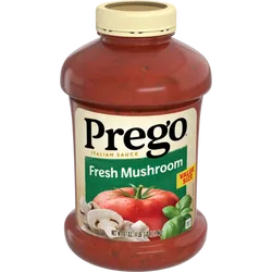 Prego Salsa de pasta de champiñones frescos, tarro de 67 onzas