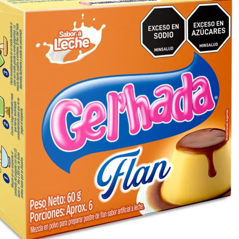 Premezcla para flan, Gelhada ,60 g