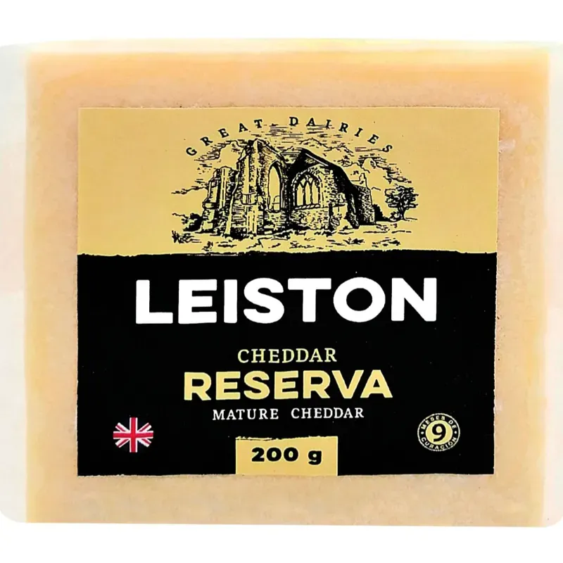 Queso Cheddar Reserva, Leiston, 200 g