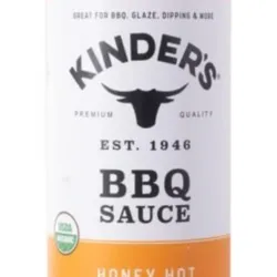 Salsa Barbecue, miel caliente, Kinders, 27 oz