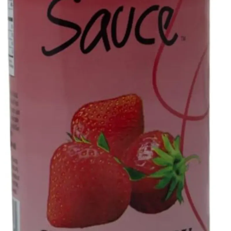 Salsa de postre,sabor fresa,Lyons, 16 oz