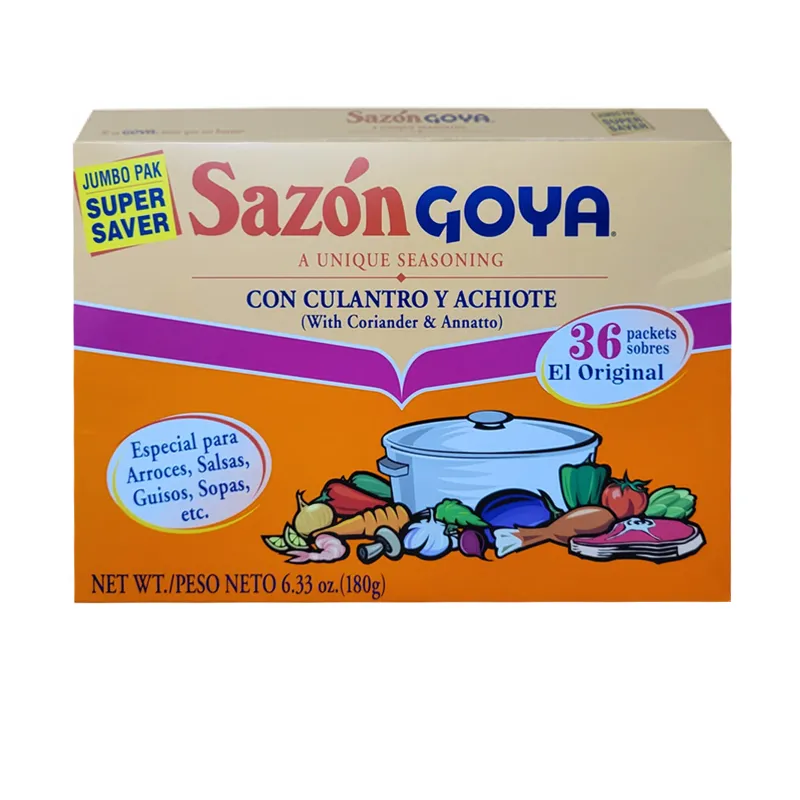 Sazón Goya con culantro y achiote 