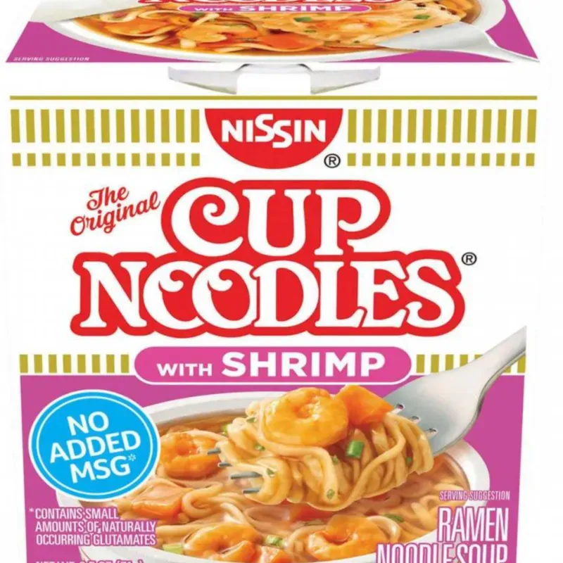 Sopa ramen sabor a camarones,Nissin