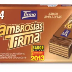 Sorbetos con relleno de avellana y cubierto de chocolate ( 4u ), Tirma