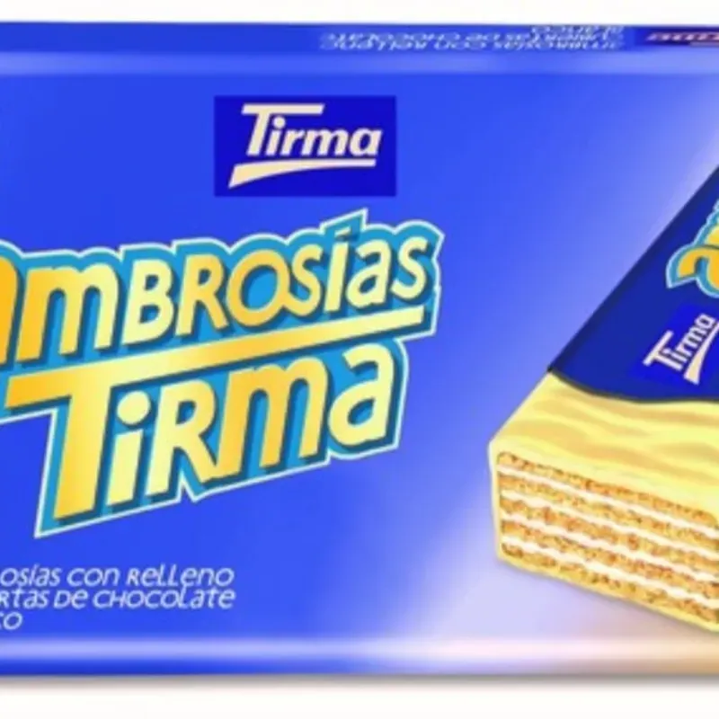 Sorbetos con relleno de avellana y cubierto de chocolate blanco ( 4u ), Tirma