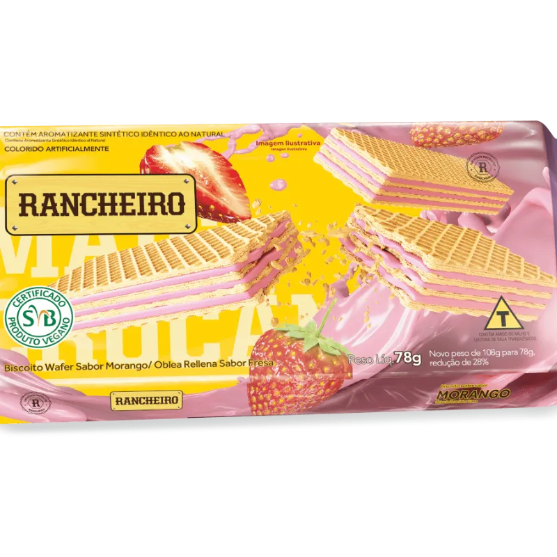 Sorbetos Rancheiro, Sabor Fresa, 78gr