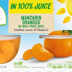 Tazones de mandarina en jugo 100% de fruta, Doles, 4 unidades