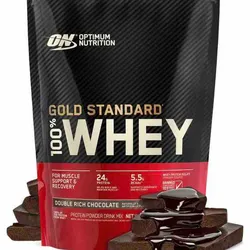 Whey protein 100% gold standar double rich chocolate  1.47lbs
