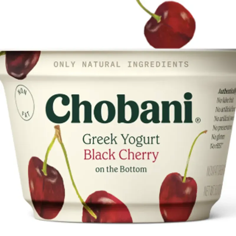 Yogurt griego con cereza negra,Chobani