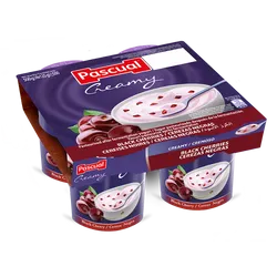 Yogurt Pascual , sabor cerezas negras (pack 4)