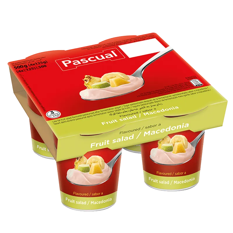 Yogurt Pascual sabor Macedonia (pack 4)