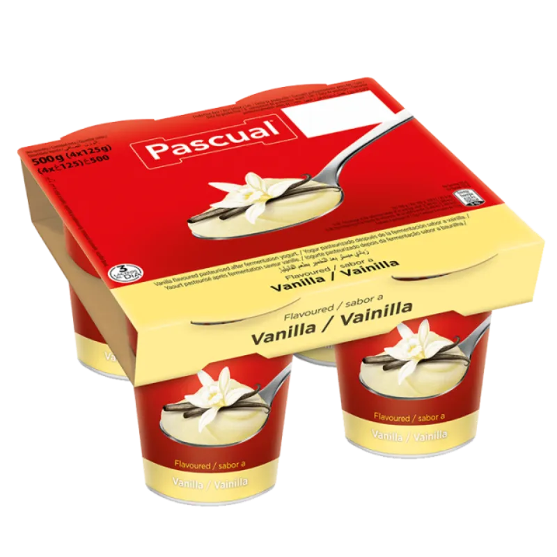 Yogurt Pascual , sabor vainilla (pack 4)