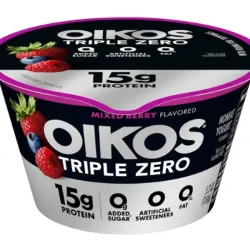 Yogurt Triple Zero Frutos rojos, Oikos