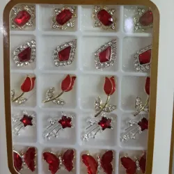 Cartera de joyas rojas