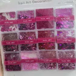 Decoración mixta grande rosa
