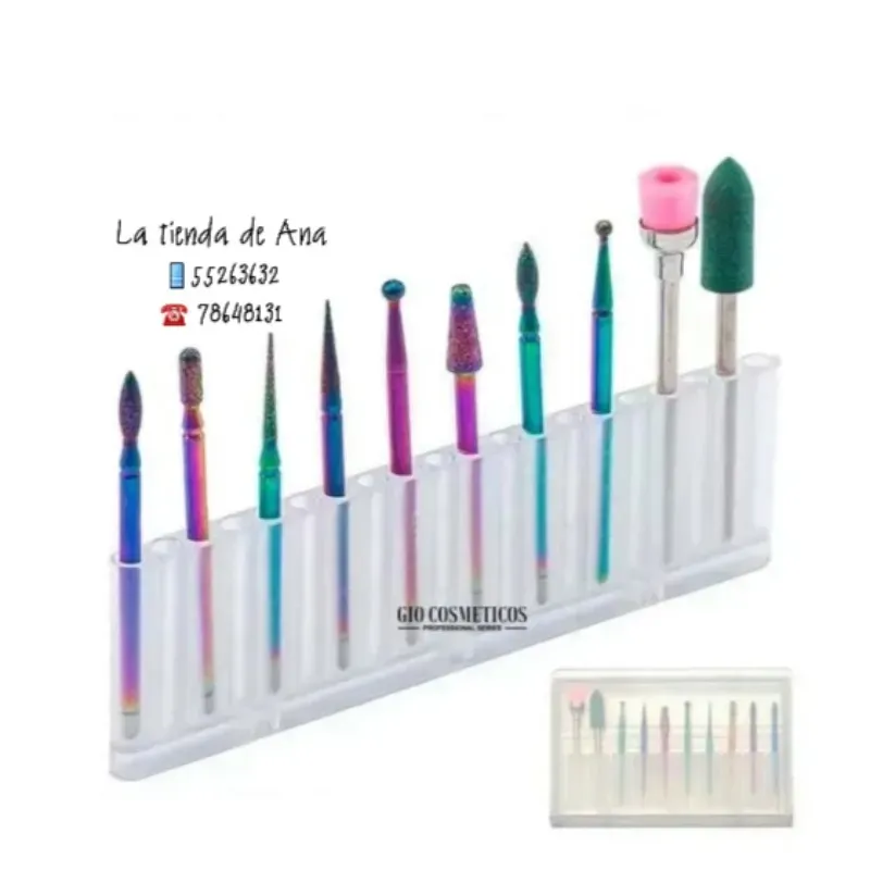 Kit de puntas para manicura rusa (tornasol) 