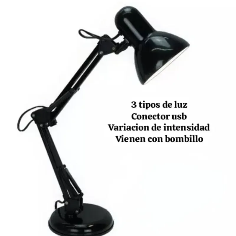 Lámpara campana para mesa u escritorio. 