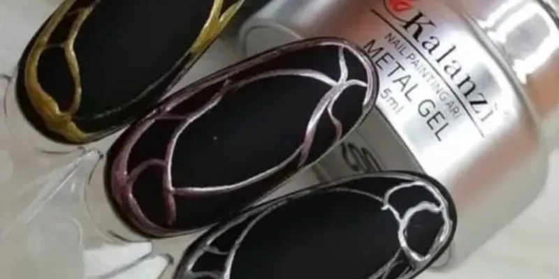 Trío paiting metálico Kalanzi (oro,plata, oro rosa)