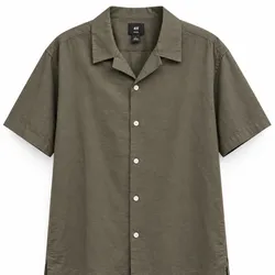 Camisa Cuello Camp Verde Oliva