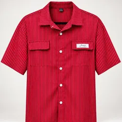 Camisa Rayas Rojas Workwear