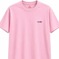Camiseta Básica Rosa Crabi