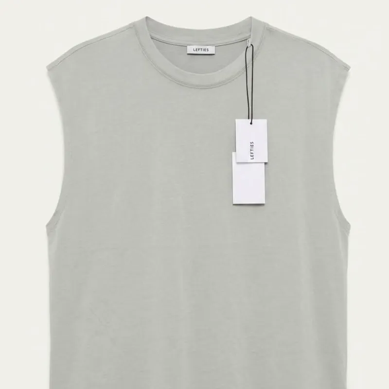 Camiseta Sin Mangas Básica "Essential Sage"