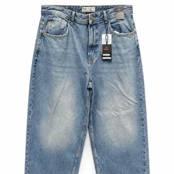 Jeans Baggy Azul Desgastado
