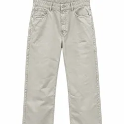 Pantalón Recto Gris Arena