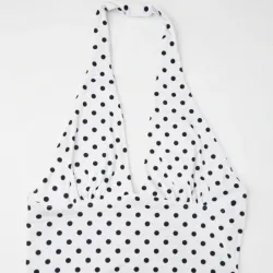Top Halter Estampado de Lunares