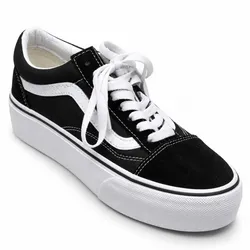 Vans Old Skool Platform negras y blancas