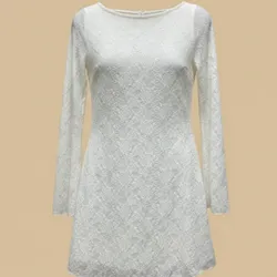 Vestido Mini Blanco de Encaje