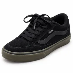 Zapatillas Vans de ante negro con suela gum