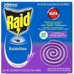 Espirales para mosquito 10U Fragancia lavanda