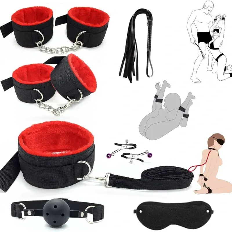 Kit de BDSM (7 piezas) ⛓️‍💥
