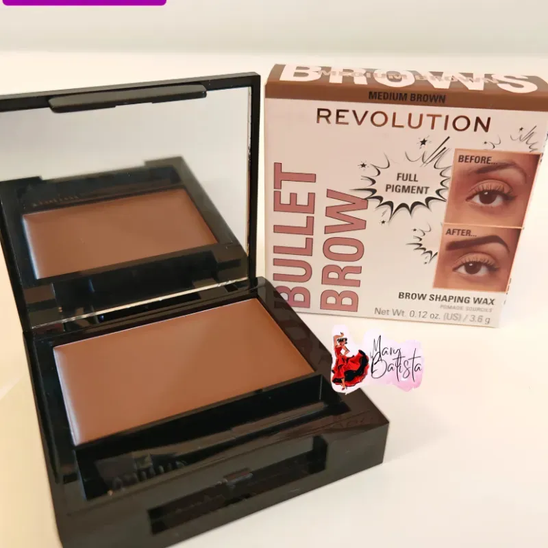 Cera para cejas de Revolution Bullet Brow tono Marrón Medio