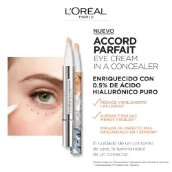 Corrector + tratamiento de ojeras L'Oréal París tono Golden Sand