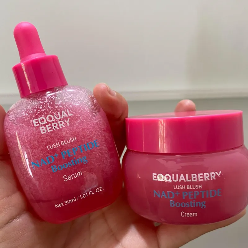 EQQUALBERRY NAD+ Peptide Boosting Serum & Cream Duo