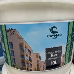 Blanco Pintura Mate 5 años 10 lts