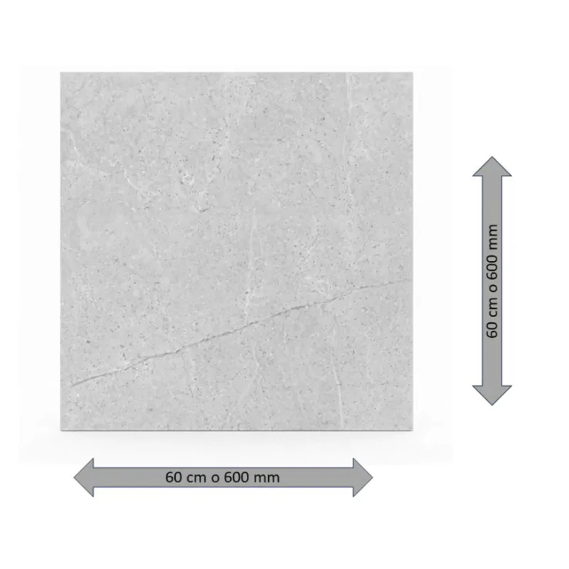 Caja de losas de cerámica meek pearl pulida 600 mm x 600 mm Bluetone (4 U)