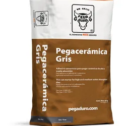 Cemento Cola Pegaceramico Gris 20 kg