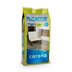 Pegacor Cemento Cola Porcelanico Gris Pegacor 25 kg Interior