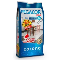 Pegacor Max Cemento Cola Porcelanico 25 kg Interior/Exterior.