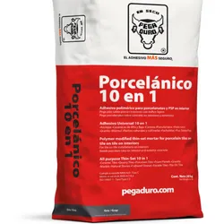 Cemento Porcelanico Pegaduro 10 en 1  (20 kg)