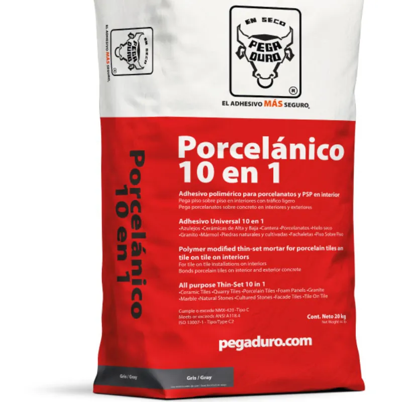 Cemento Porcelanico Pegaduro 10 en 1  (20 kg)