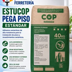 ESTUCOP PEGAPISO CERAMICO SACO 40 KG