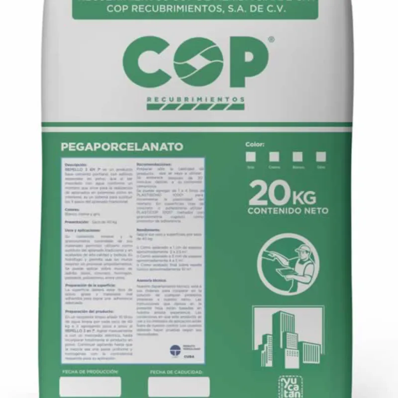 ESTUCOP pegaporcelanato 40kg Cola