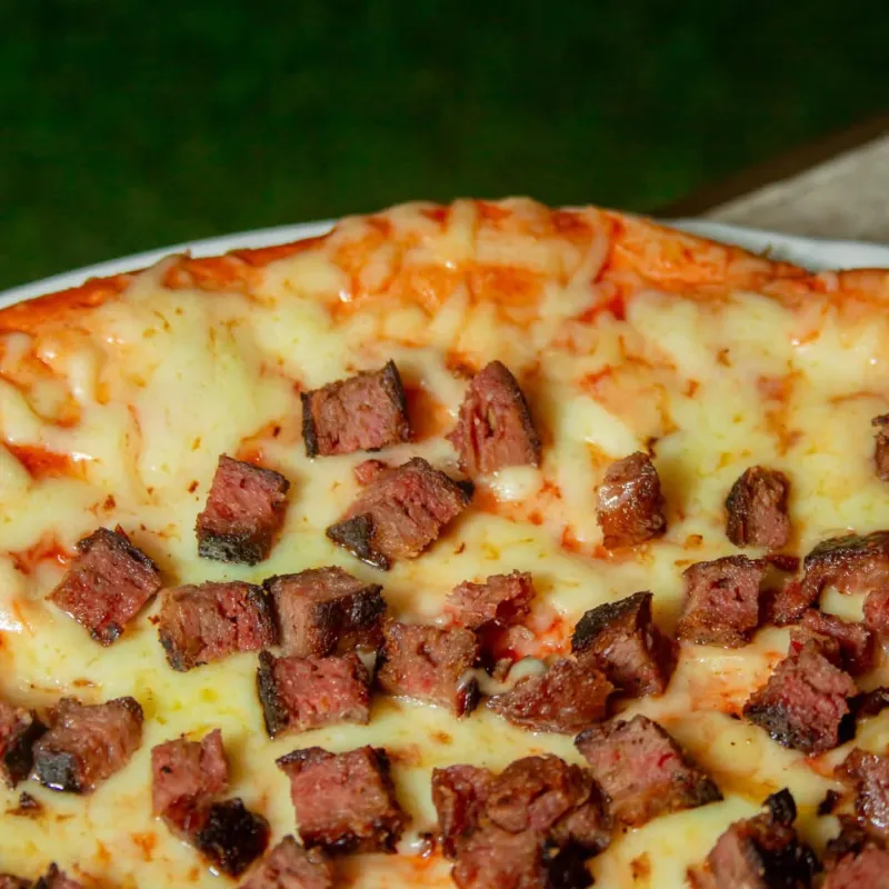 Burger pizza queso blanco 
