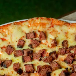 Burger pizza queso Gouda 
