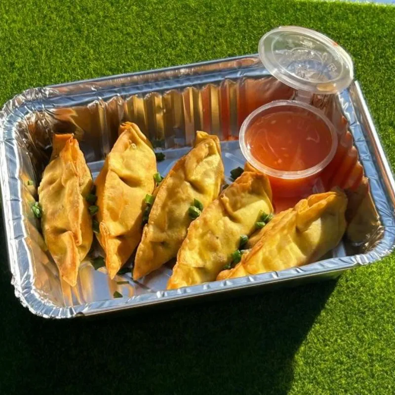 Dumplings de Cerdo Fritos 🥟🌶️