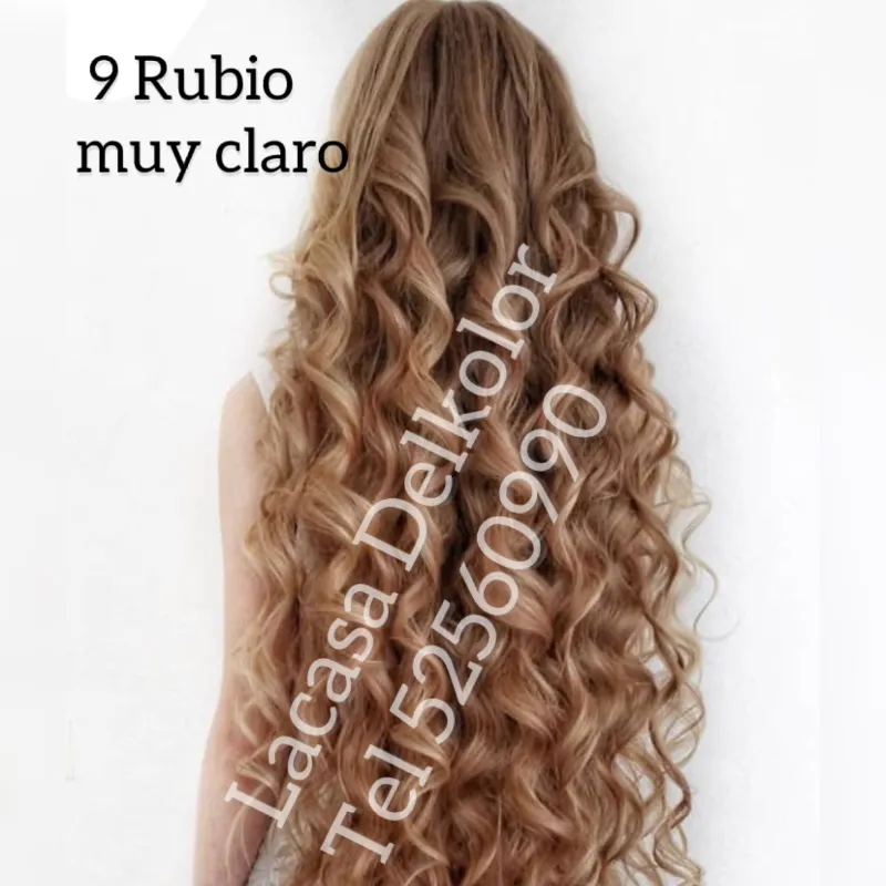 # 9 rubio muy claro 